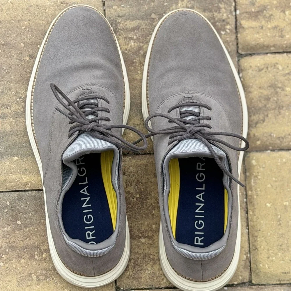 Cole Haan Original Grand 360 Oxford Men's Size 11.5M C32066 Suede Gray Lace Up